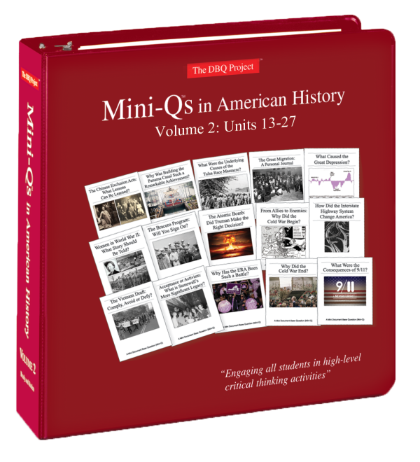 NEW Mini-Qs in American History Vol. 2 (Units 13-27): Teacher Resource Binder